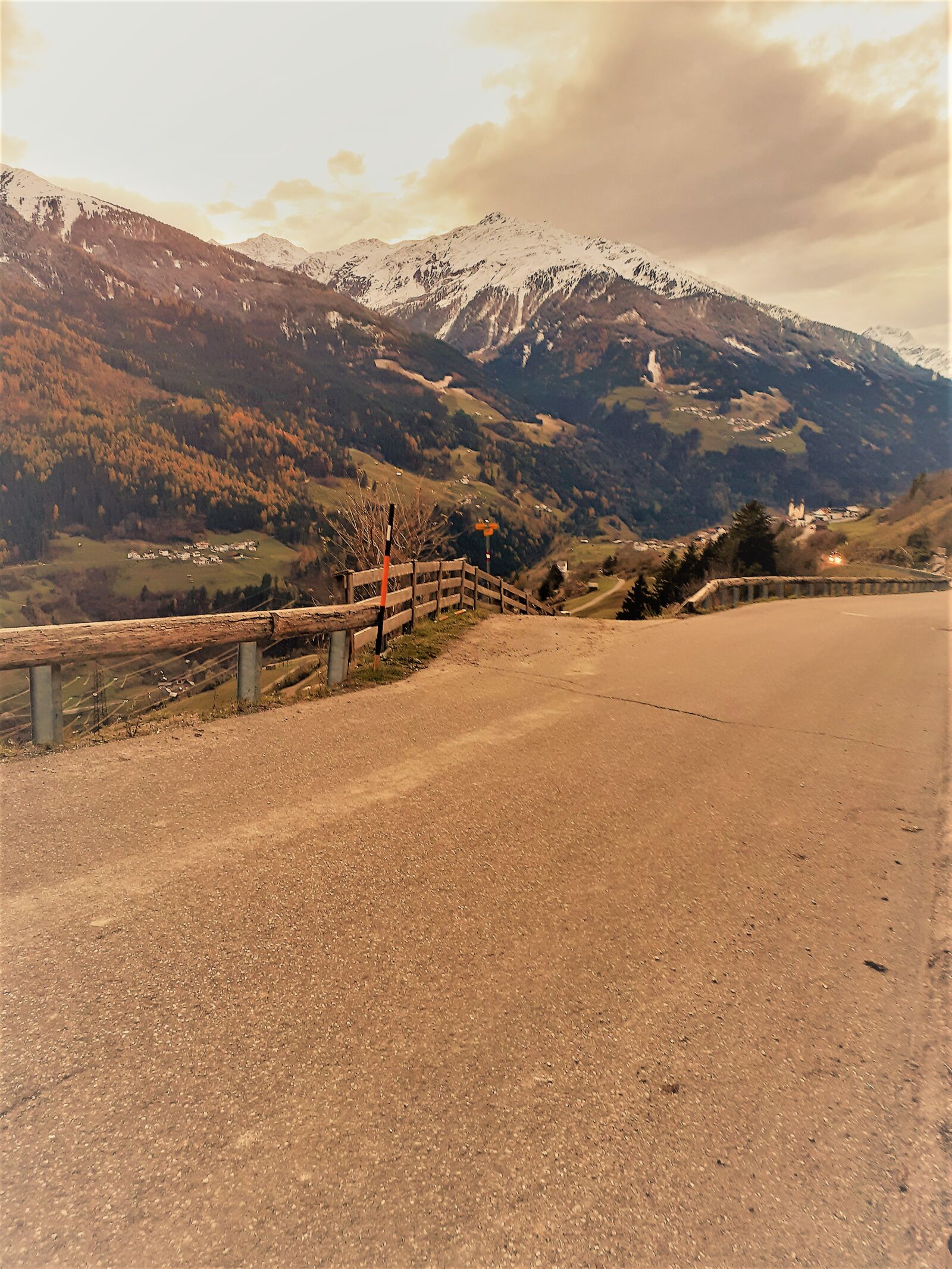 Samsung SM-A202F sample photo. Mountains, austria, road photography