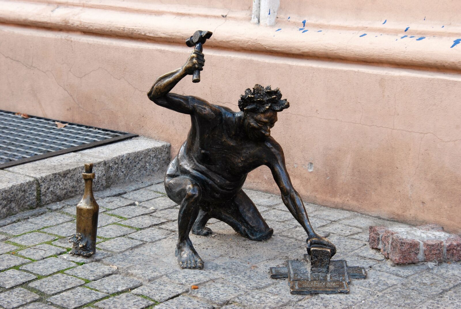 Nikon D80 sample photo. Bacchus, image, brass photography