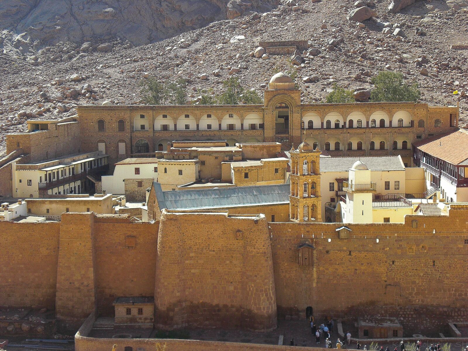 CASIO EX-Z80 sample photo. Monastery, fortress, egypt photography