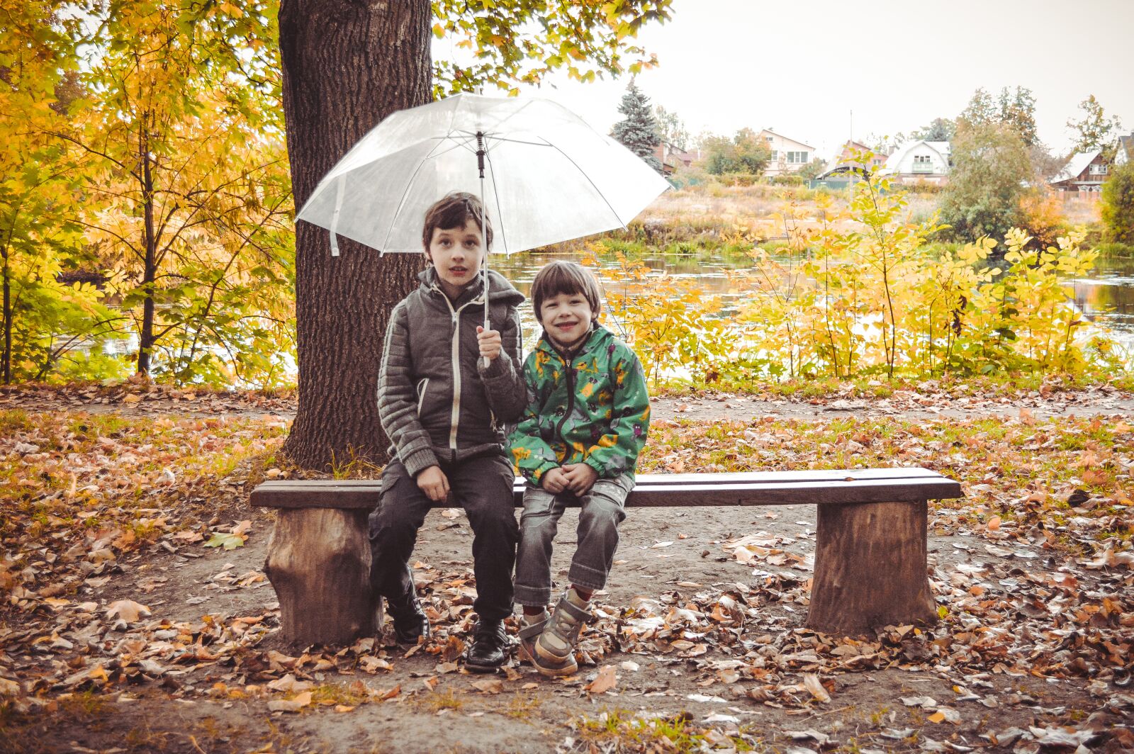 Nikon D3200 sample photo. Umbrella, kids, however photography