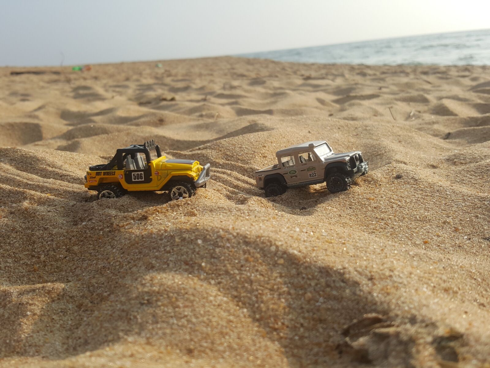 Samsung Galaxy Note5 sample photo. Diecast, toys, sunset photography