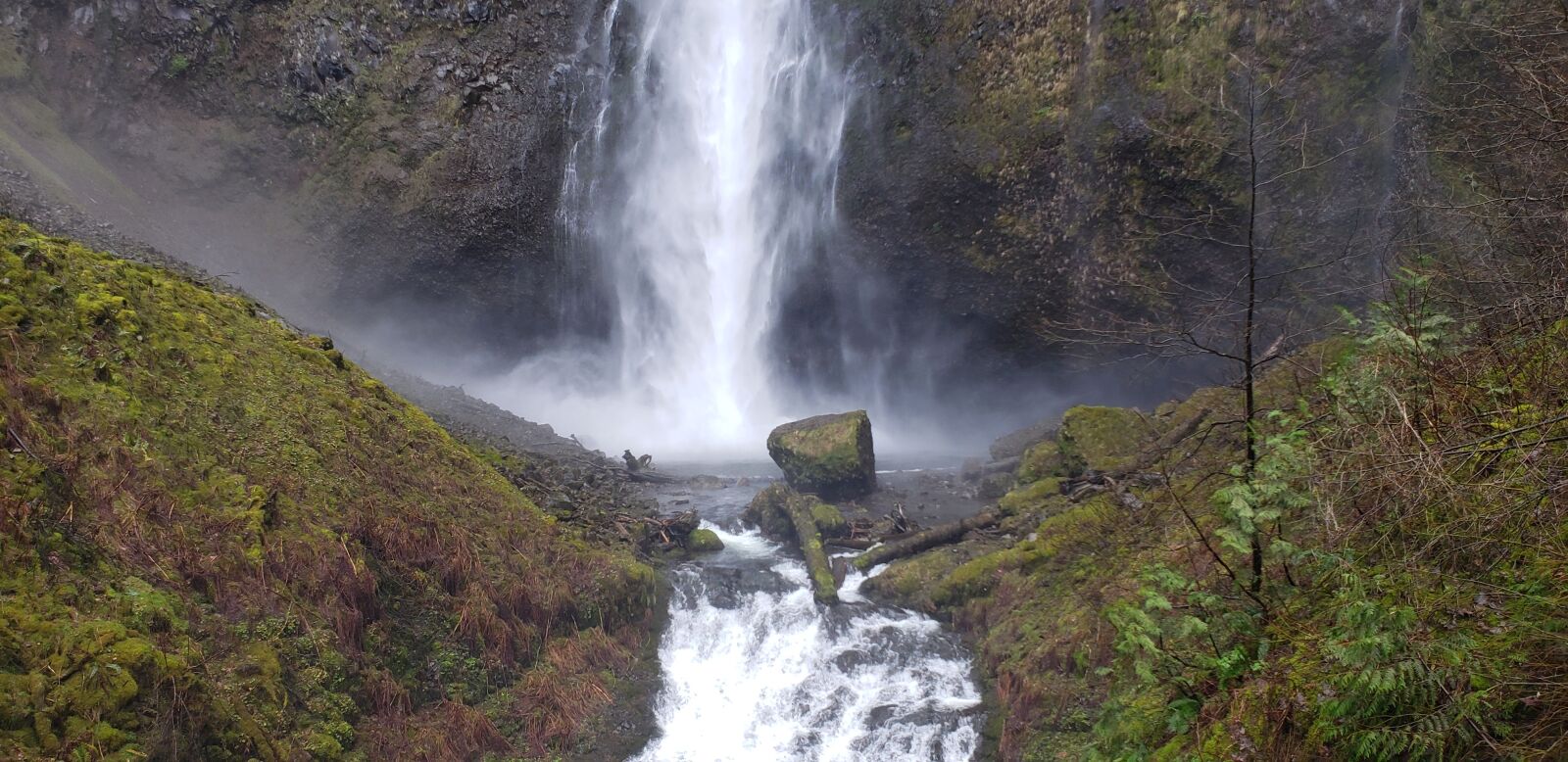 Samsung Galaxy S9+ sample photo. Multnomah falls, portland, columbia photography