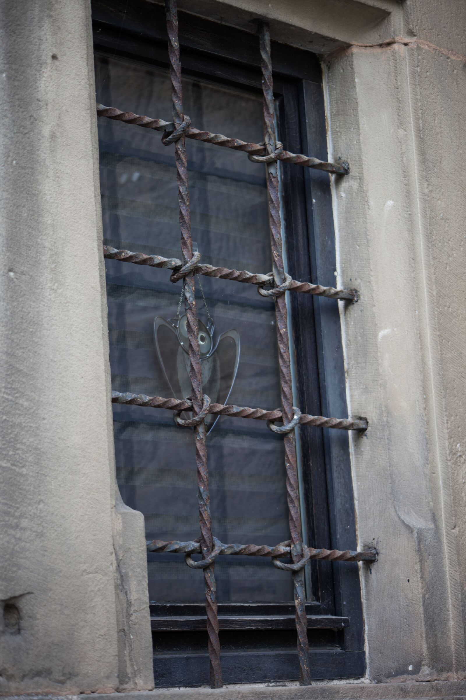 Canon EF 90-300mm F4.5-5.6 sample photo. Window, grate, castle photography