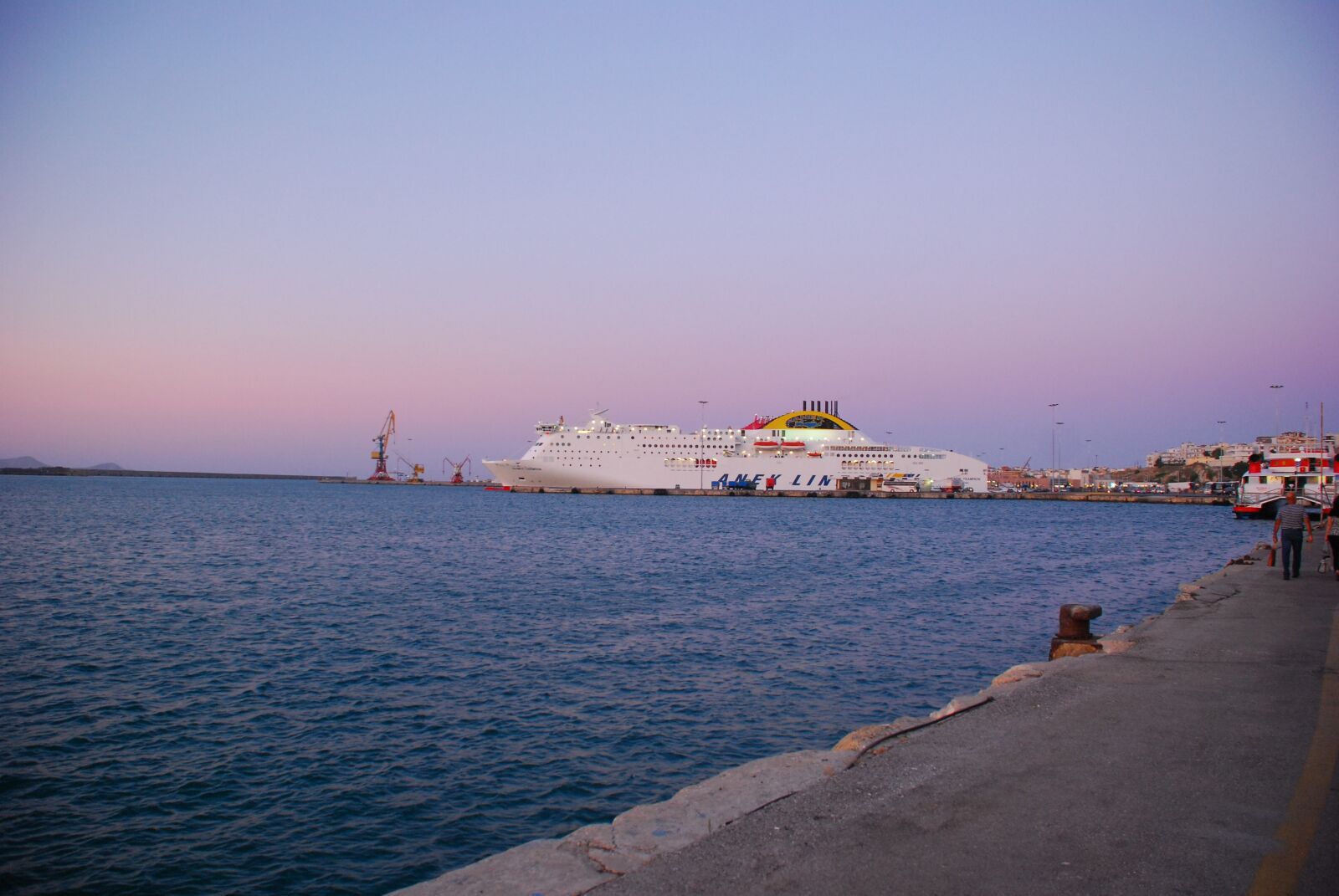 Nikon D80 sample photo. Crete, greece, ferry photography