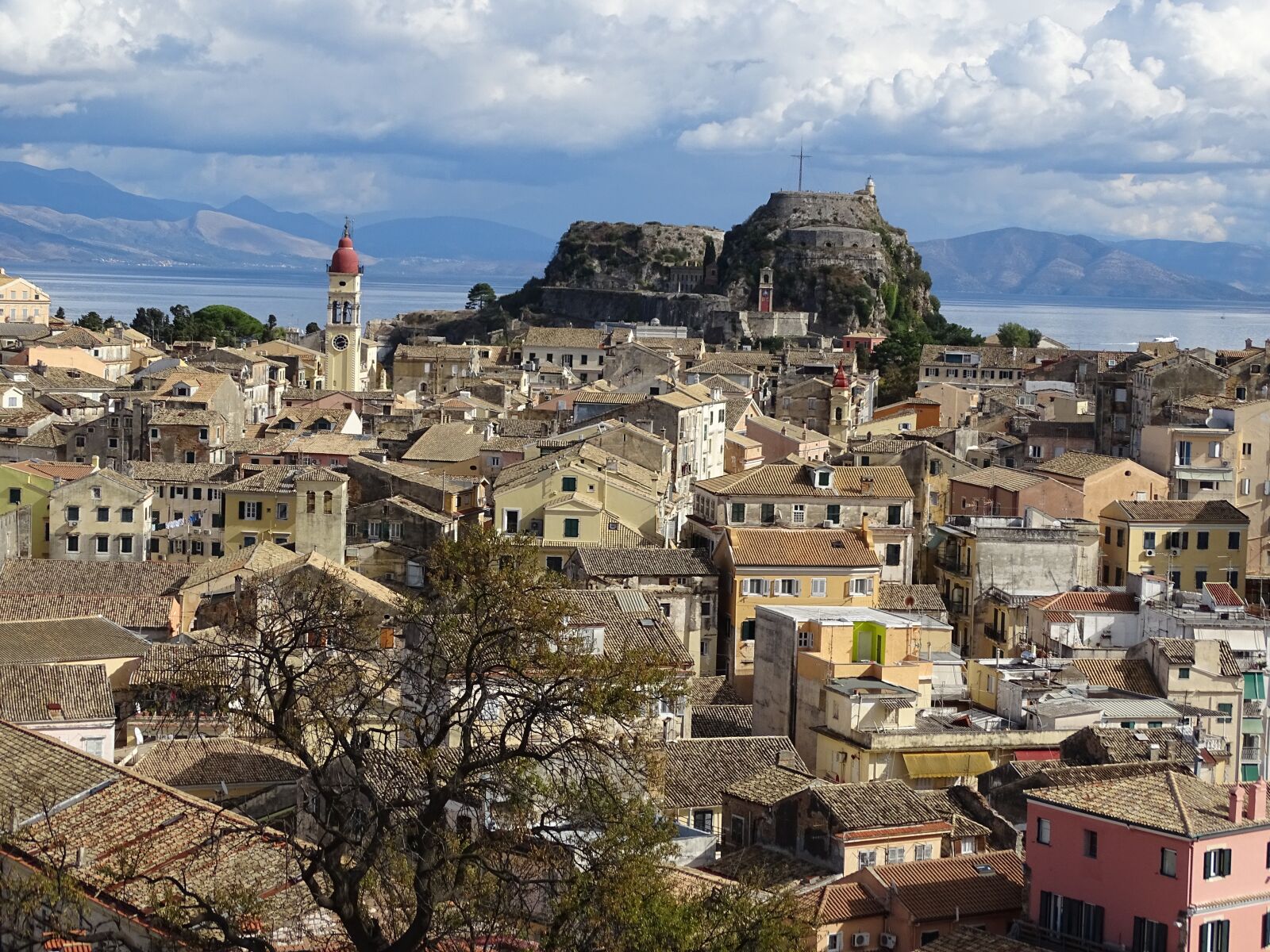 Sony Cyber-shot DSC-HX400V sample photo. Corfu, city, panorama photography