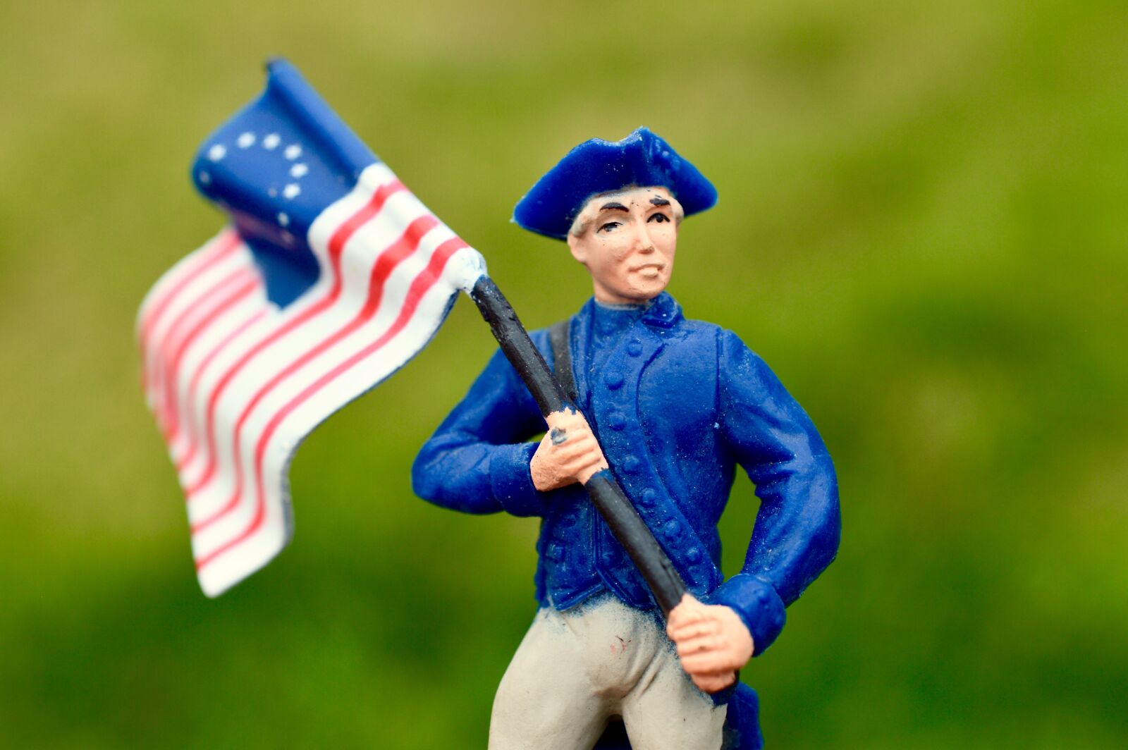 Nikon D3200 sample photo. Union soldier, flag, america photography