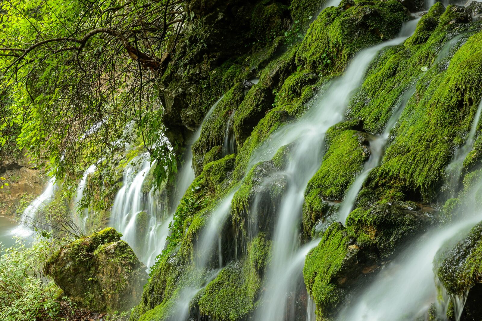 Canon EOS 6D + Canon EF 40mm F2.8 STM sample photo. Waterfall, moss, moss valley photography