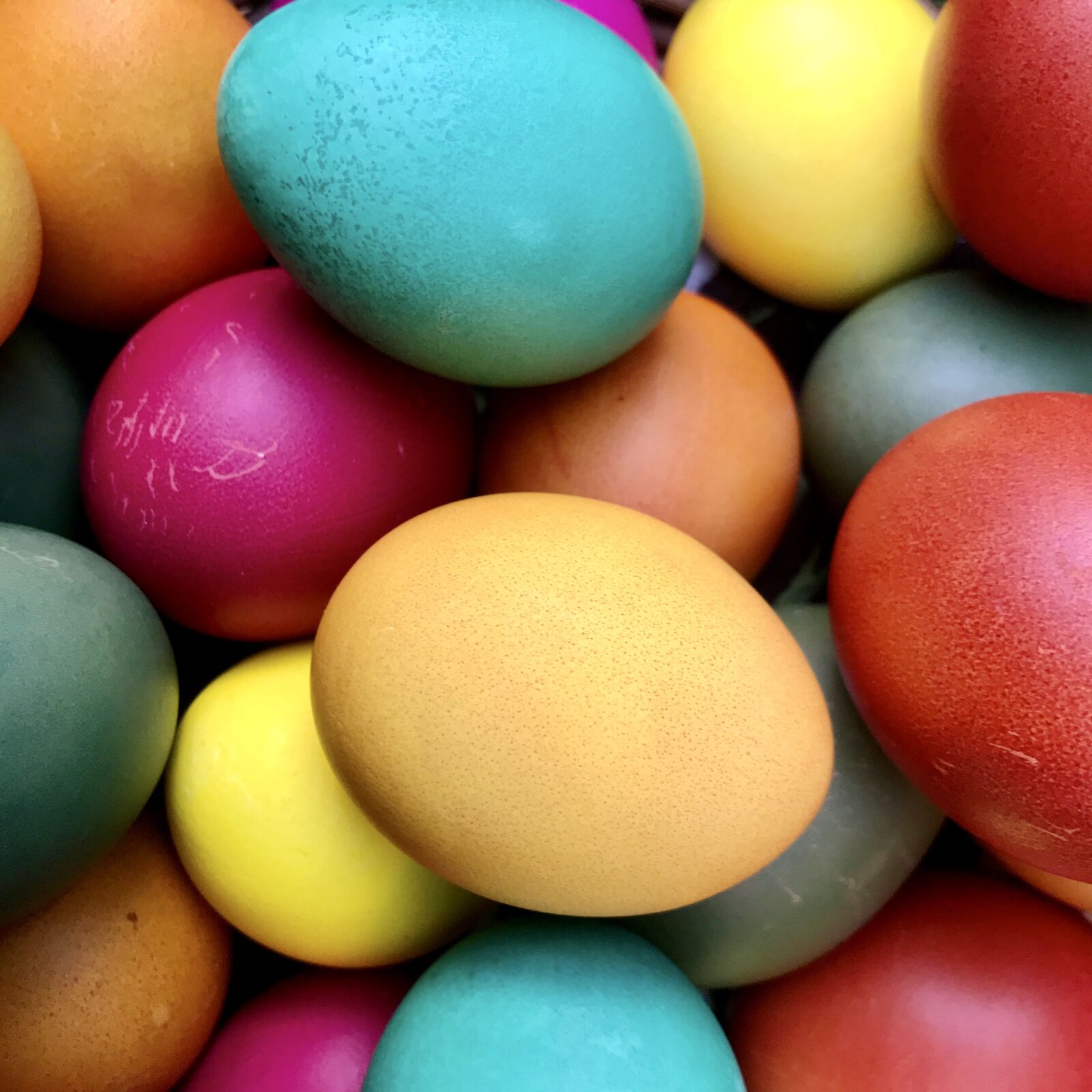 iPhone 7 back camera 3.99mm f/1.8 sample photo. Easter eggs, colorful, easter photography