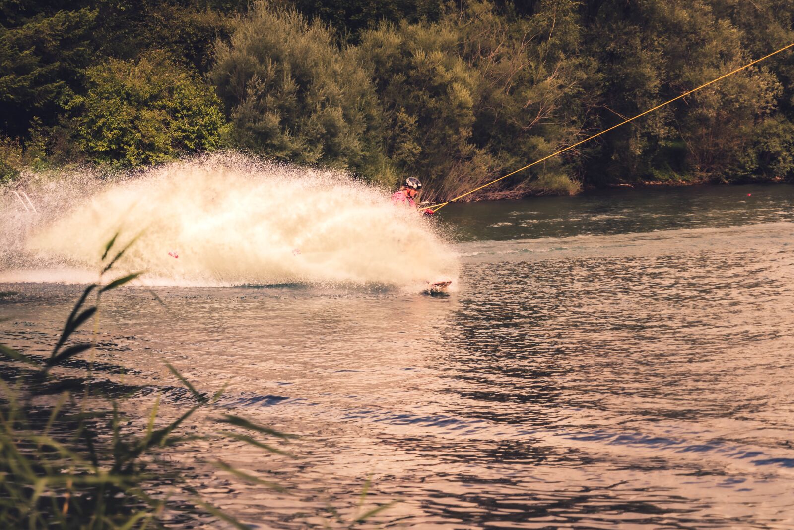 Sony a7 II + Sony FE 24-240mm F3.5-6.3 OSS sample photo. Water, water skiing park photography