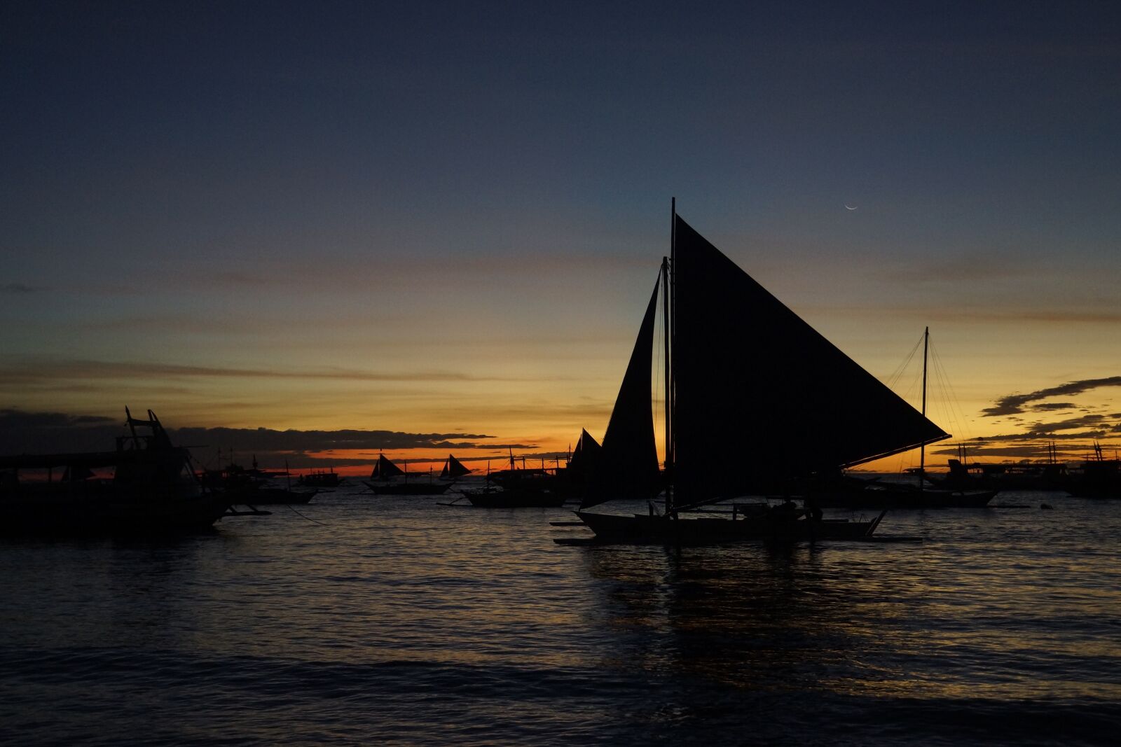 Sony Alpha NEX-7 sample photo. Sunset, boracay, ocean photography