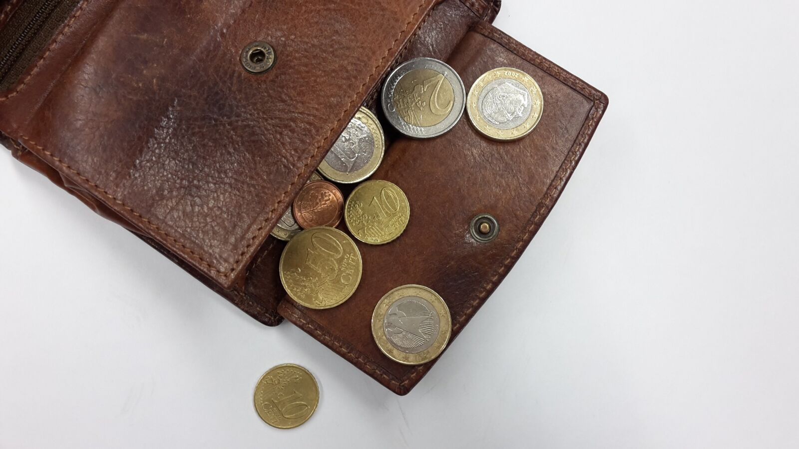 Samsung Galaxy S5 Mini sample photo. Purse, coins, money photography