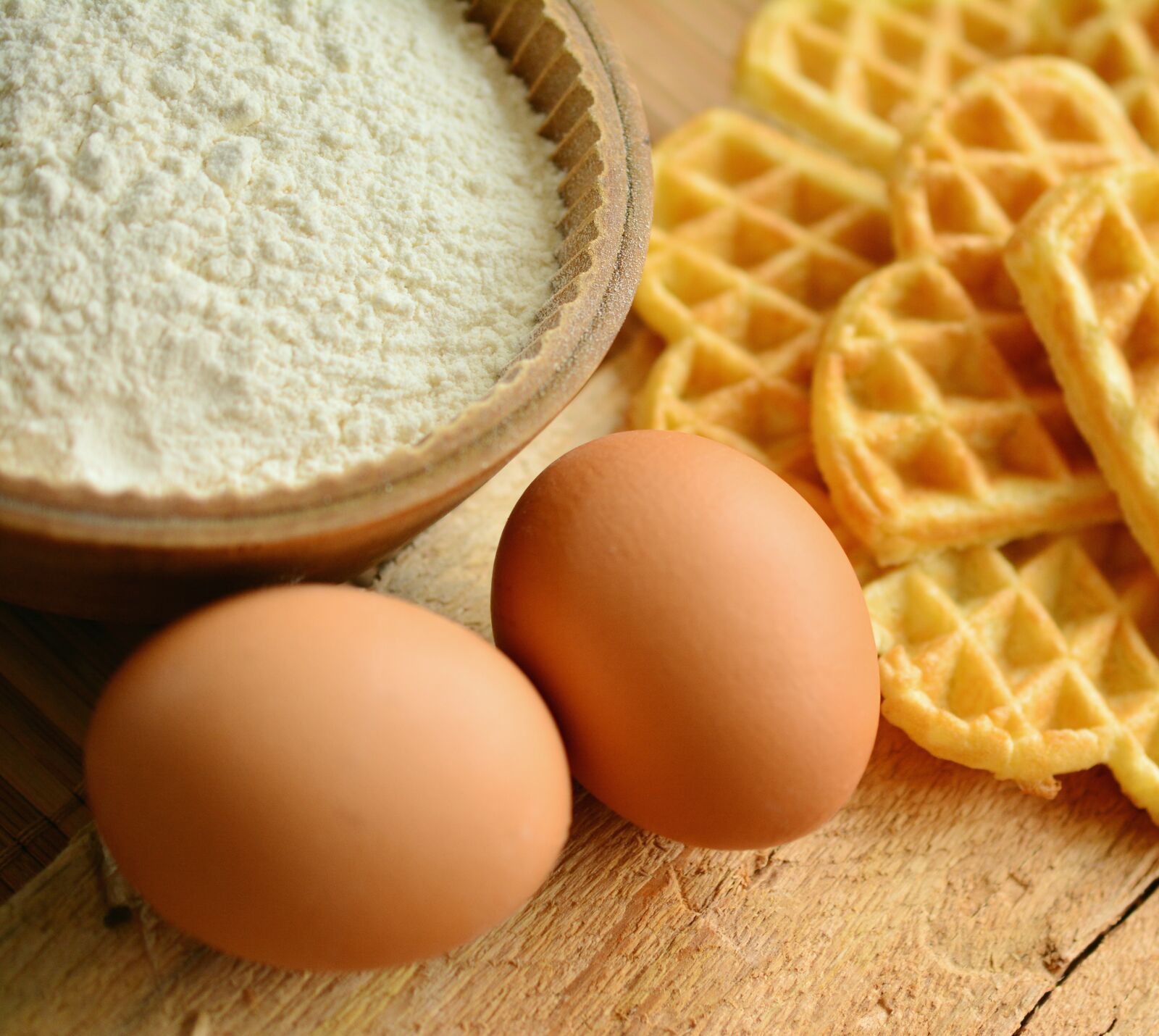 Nikon D5200 sample photo. Waffles, waffles bake, ingredients photography