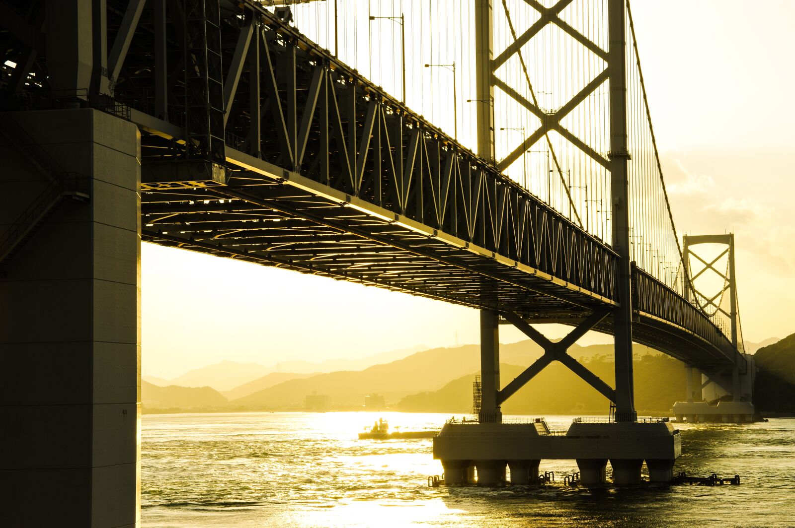 Pentax K-3 sample photo. Bridge, sunset, sea photography