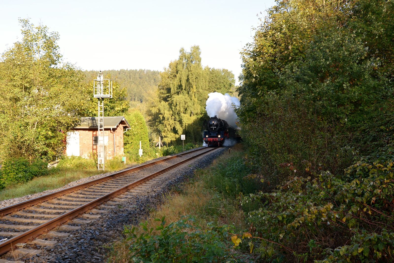 Nikon D5200 sample photo. Nostalgic, steam locomotive, elstertal photography