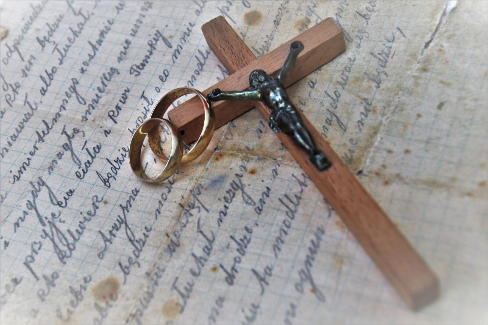 Canon EOS 80D sample photo. Symbol, christ, wedding rings photography