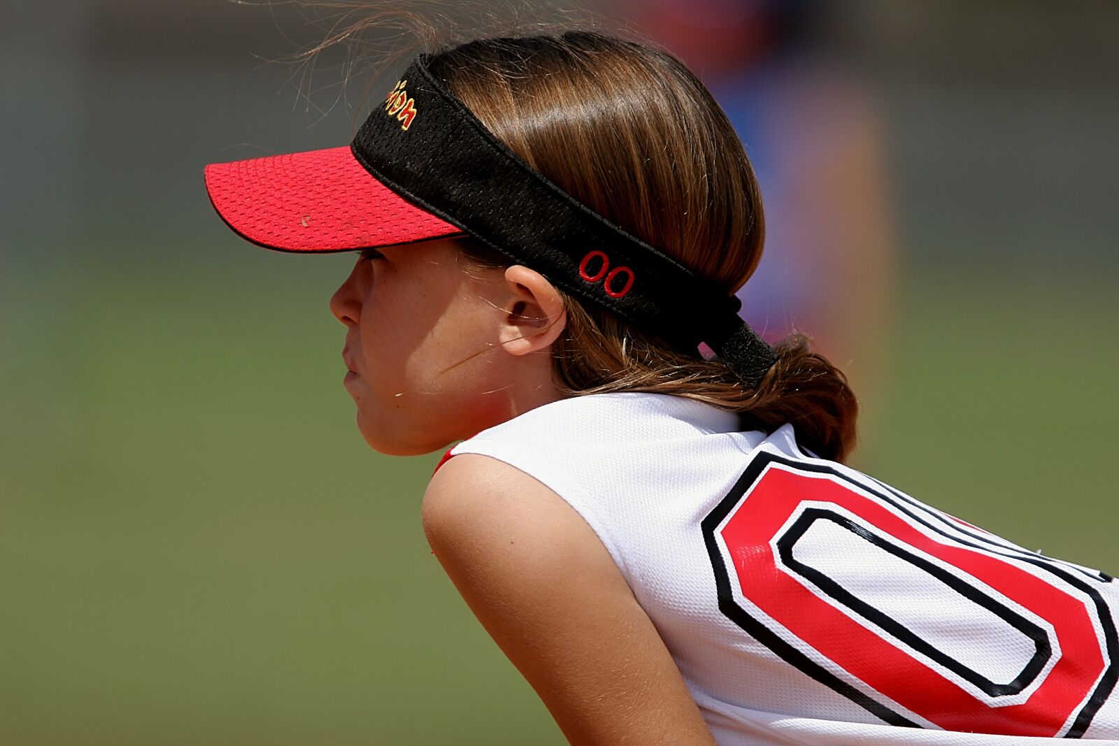 Canon EOS 20D sample photo. Softball, player, female photography