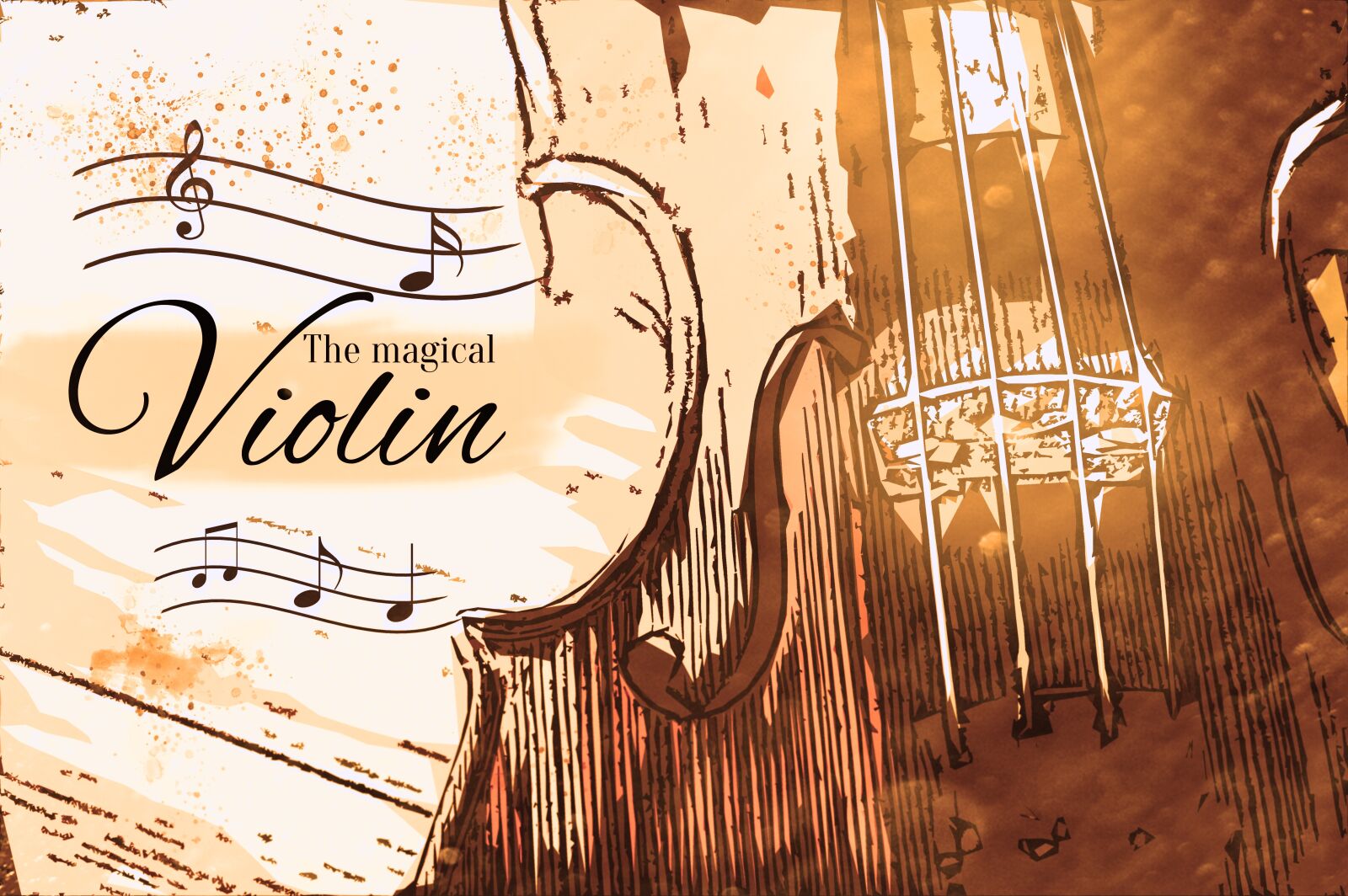 Nikon D3200 sample photo. Magical, violin, art photography
