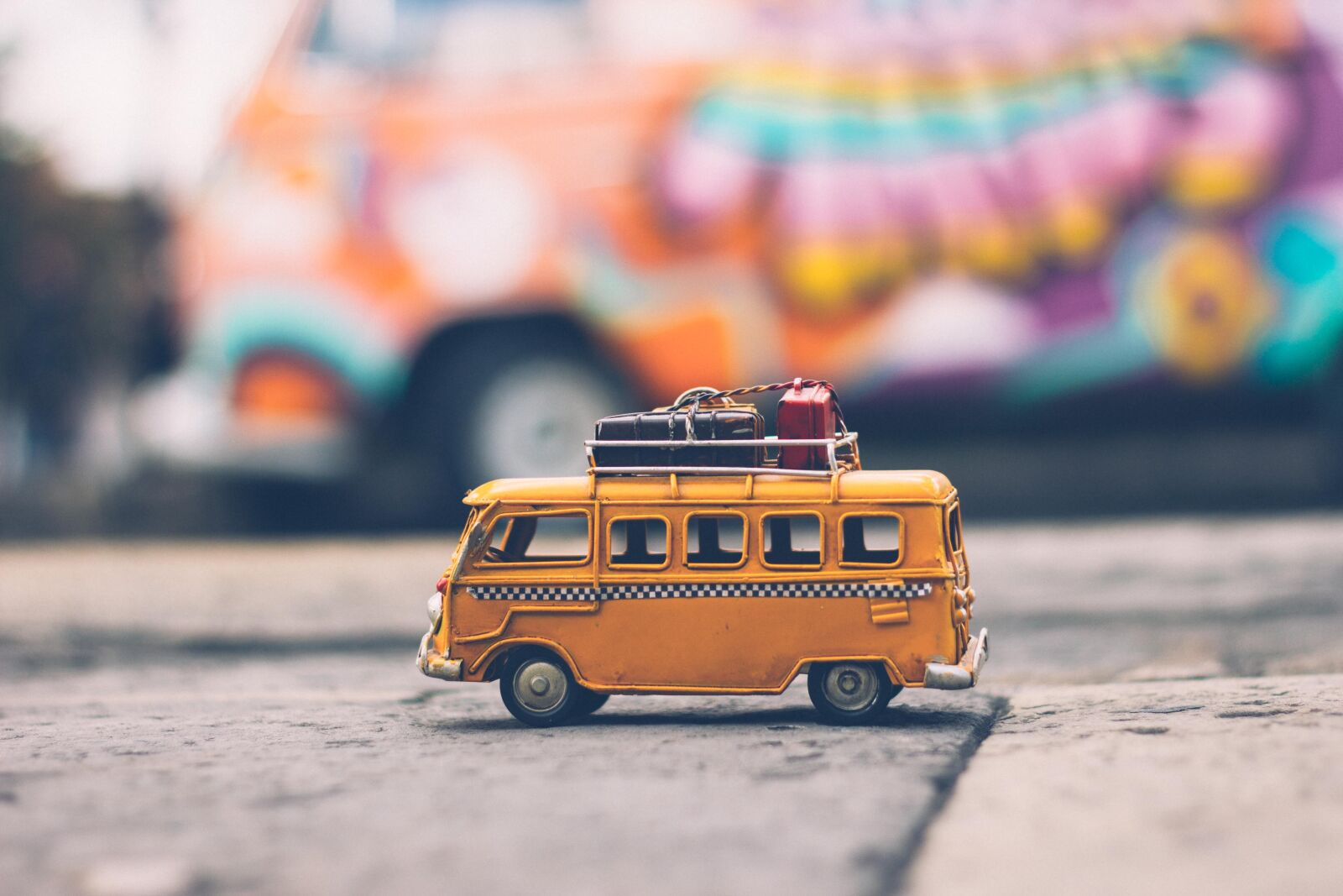 Canon EOS 60D + Canon EF 50mm F1.8 II sample photo. Bus, vehicle, toy photography