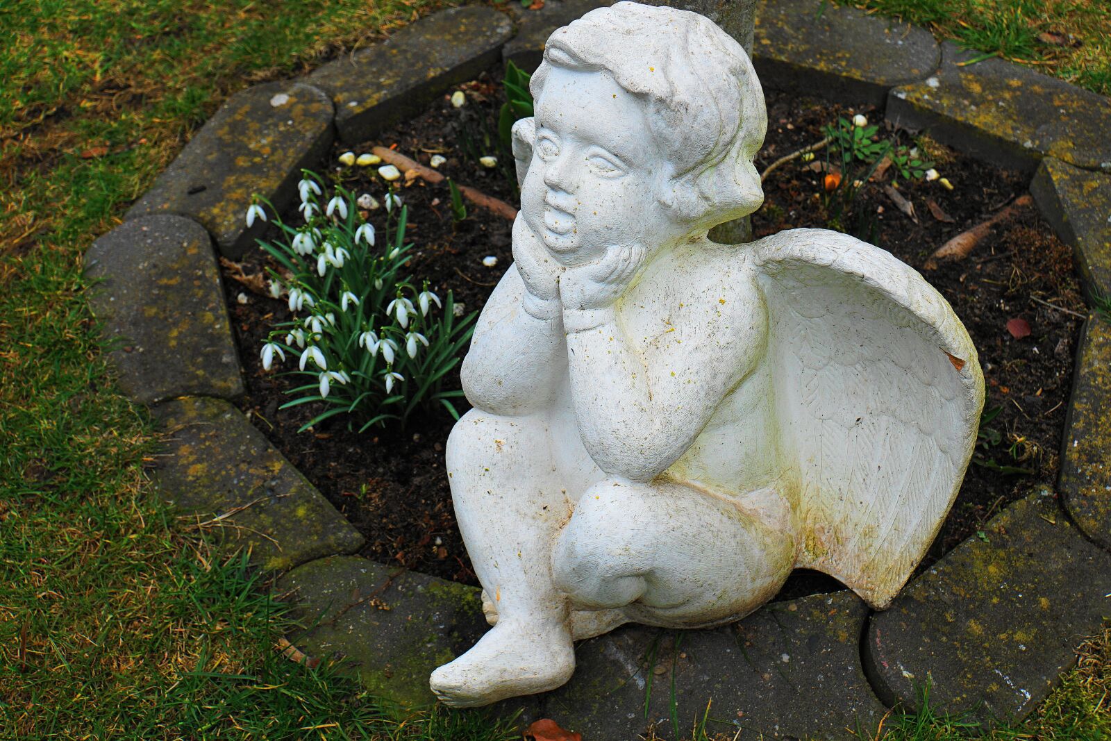 Sony E 18-200mm F3.5-6.3 OSS LE sample photo. Angel, mourning, wing photography