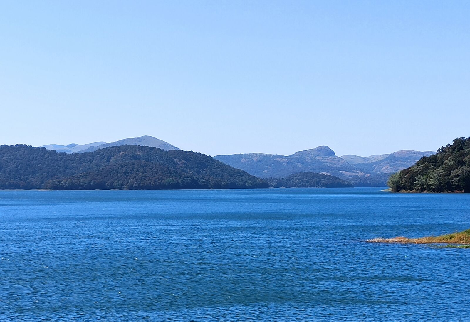 Xiaomi Redmi Note 8 Pro sample photo. Blue lake, hills, sky photography
