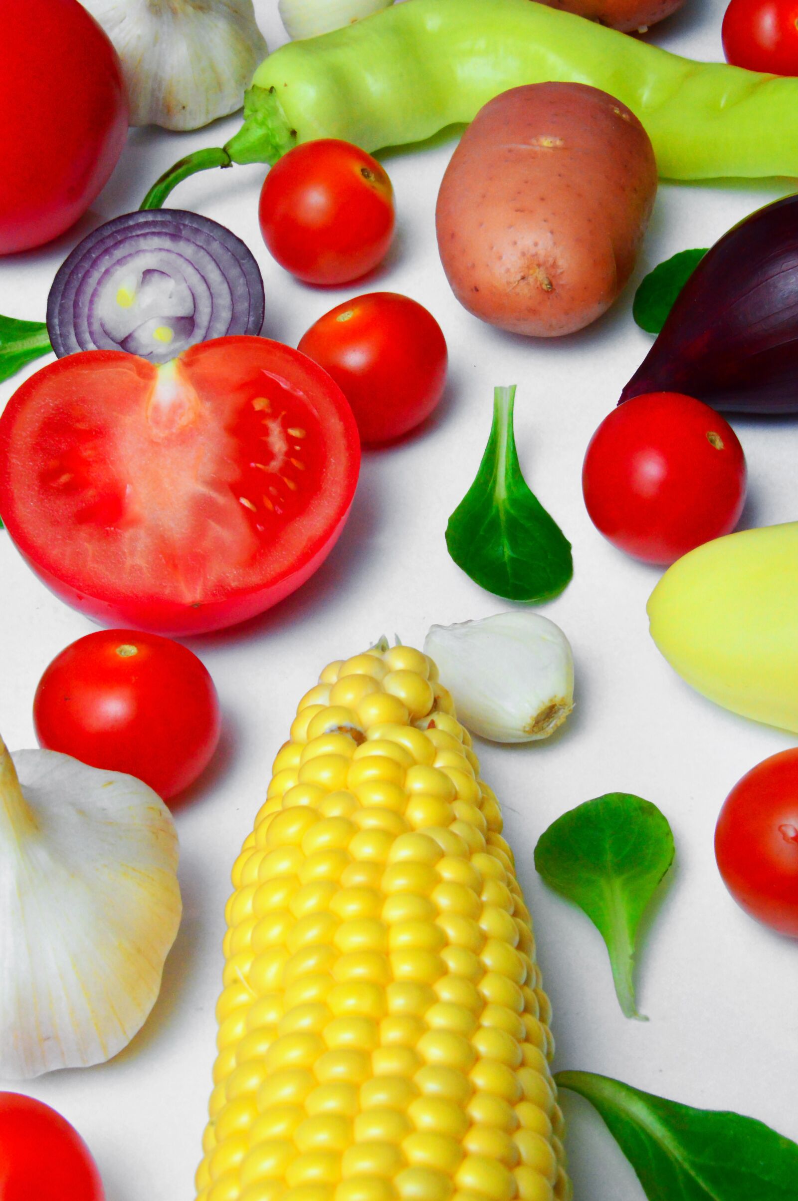 Nikon D3200 sample photo. Vegetables, pepper, tomato onion photography
