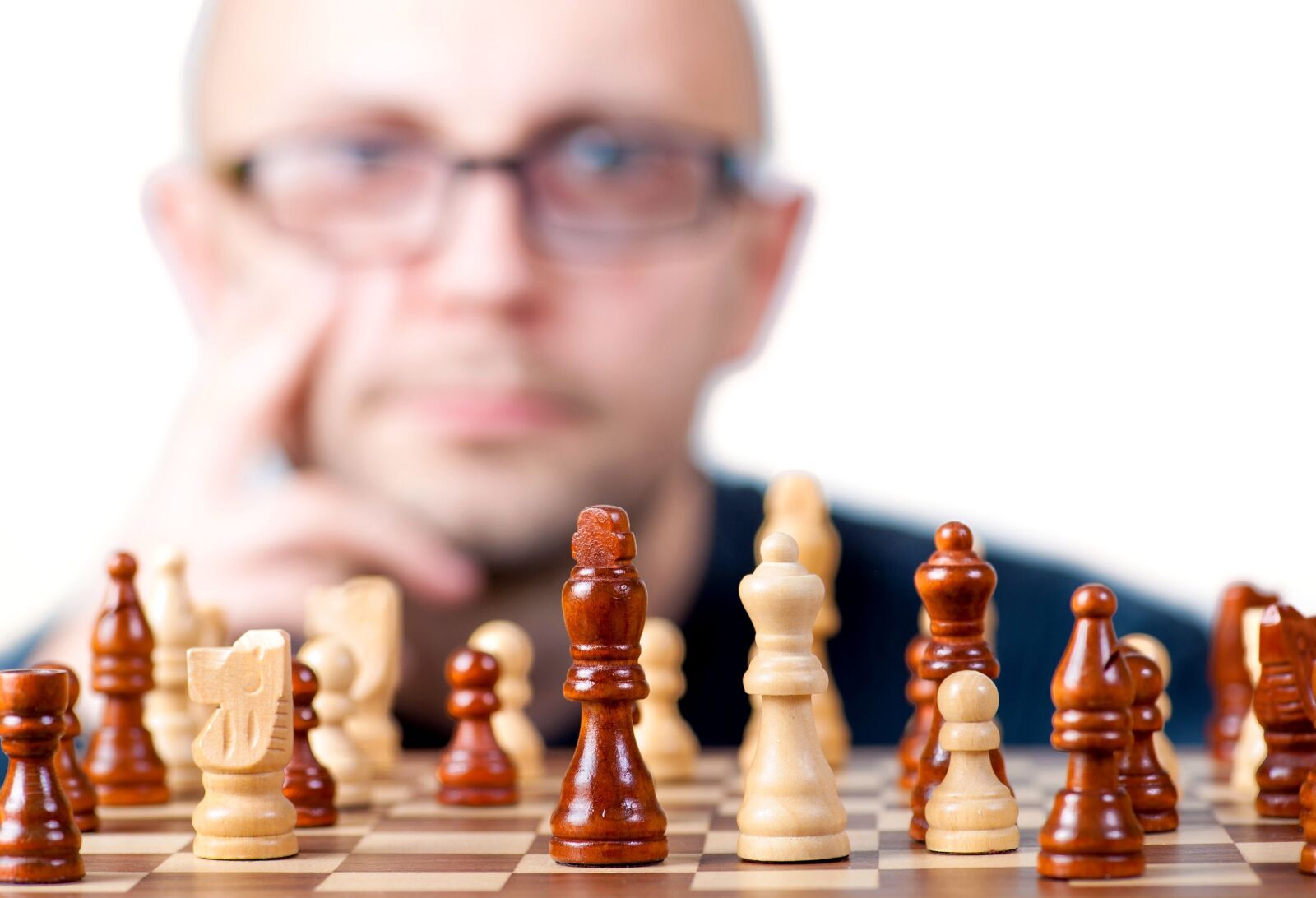 Nikon D700 sample photo. Man playing chess, game photography