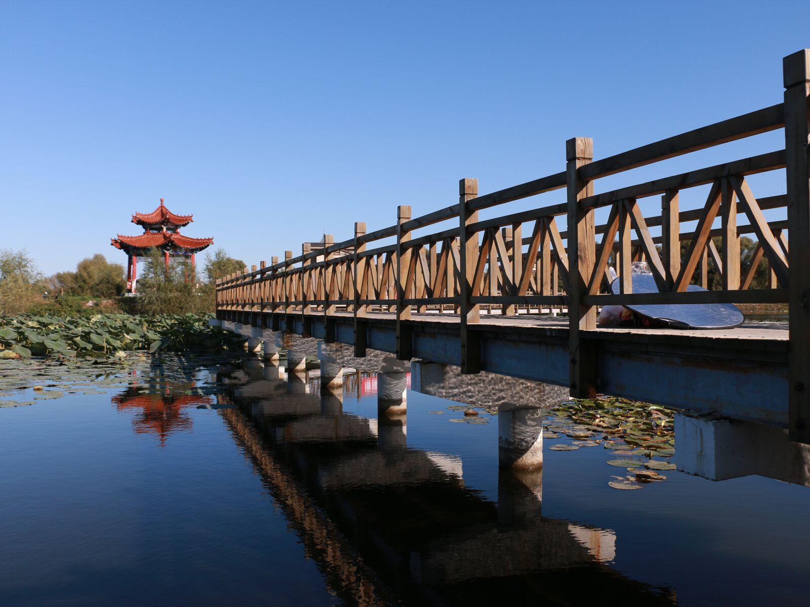 Canon EOS 70D sample photo. The scenery, pavilion, plank photography