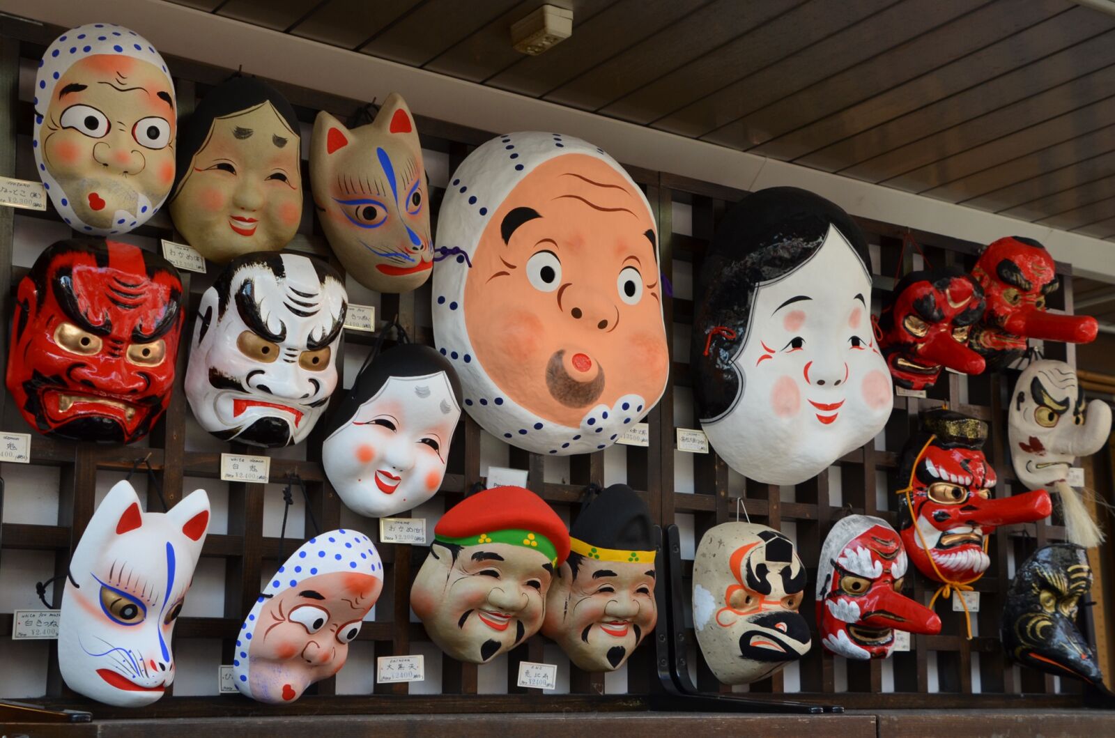 Nikon D5100 sample photo. Masks, japanese, japan photography