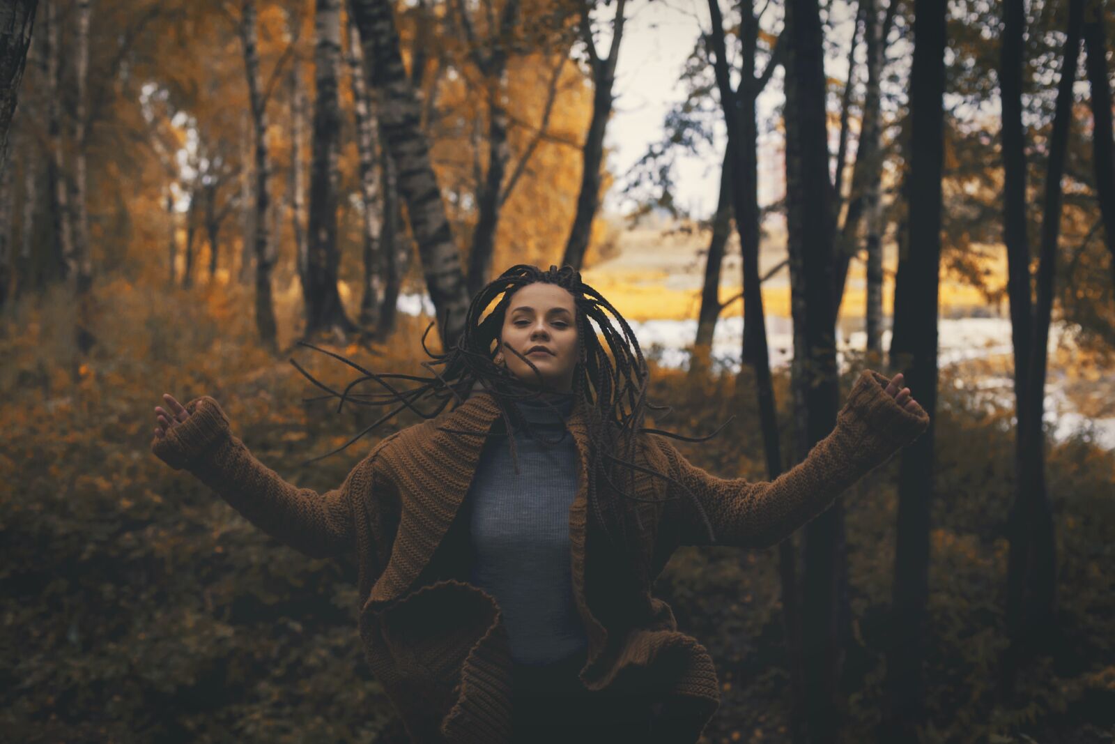 Canon EOS 6D + Canon EF 50mm F1.4 USM sample photo. Fire, autumn, shaman photography