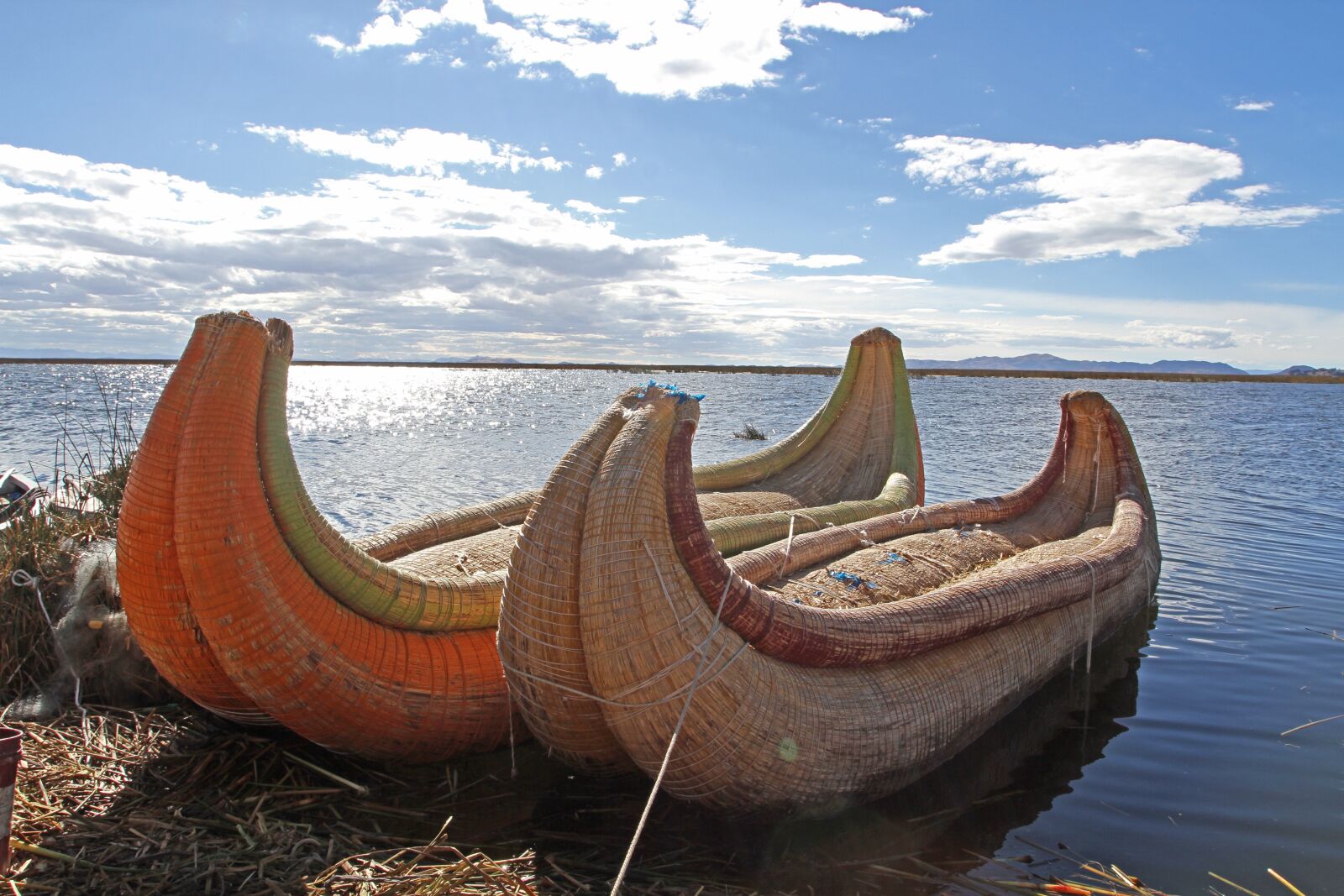 Canon EOS 7D sample photo. Peru, lake-titicaca, canoes photography