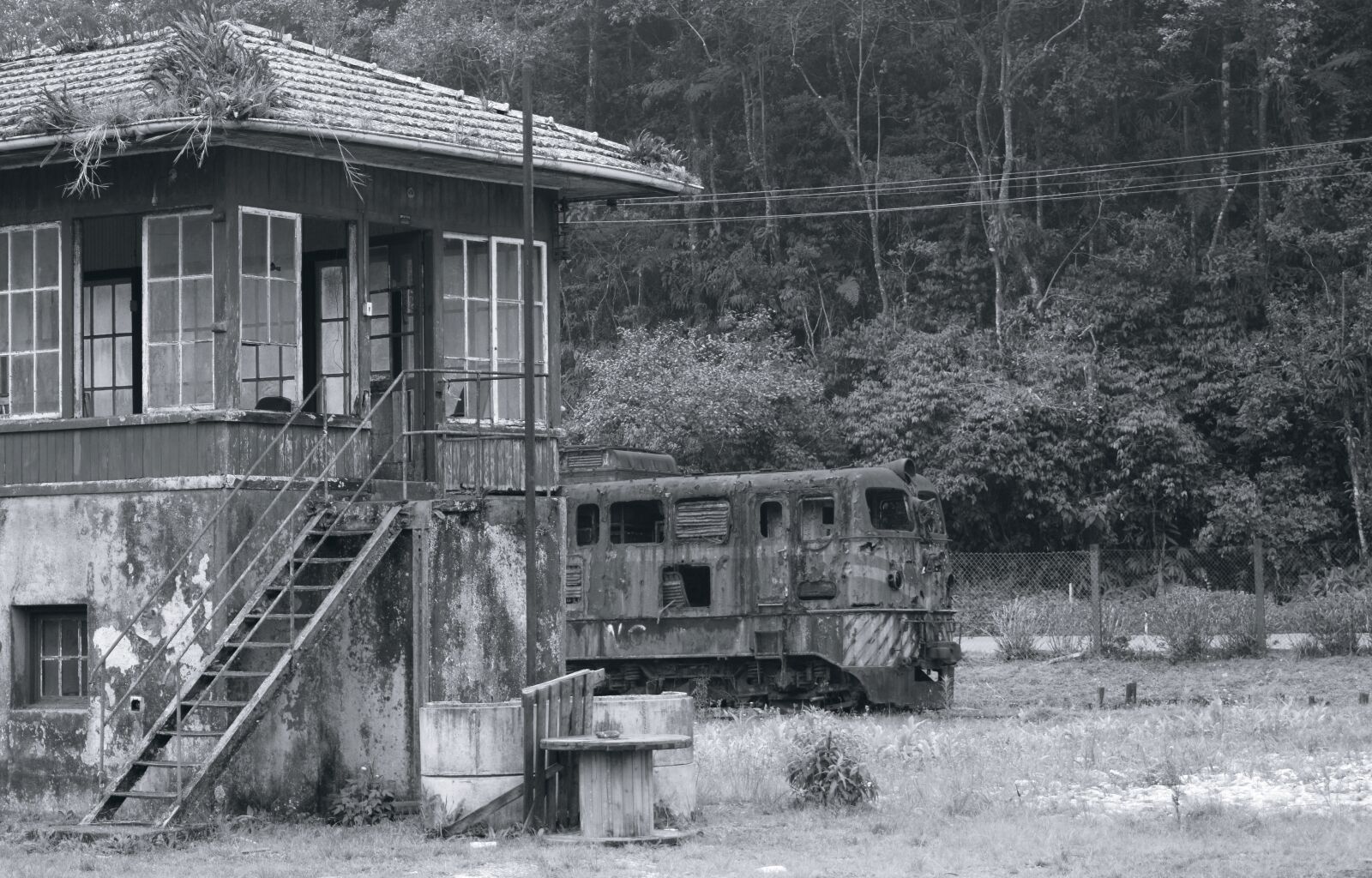 Nikon D5300 sample photo. Landscape, train, old photography