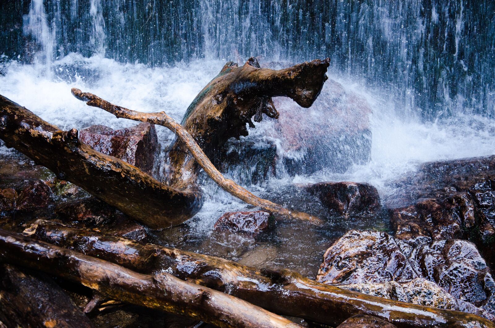 Nikon D5100 sample photo. Waterfall, water, stones photography