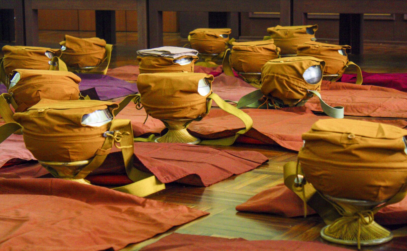 Canon EOS 1000D (EOS Digital Rebel XS / EOS Kiss F) sample photo. Monk bowls, ordination, religion photography