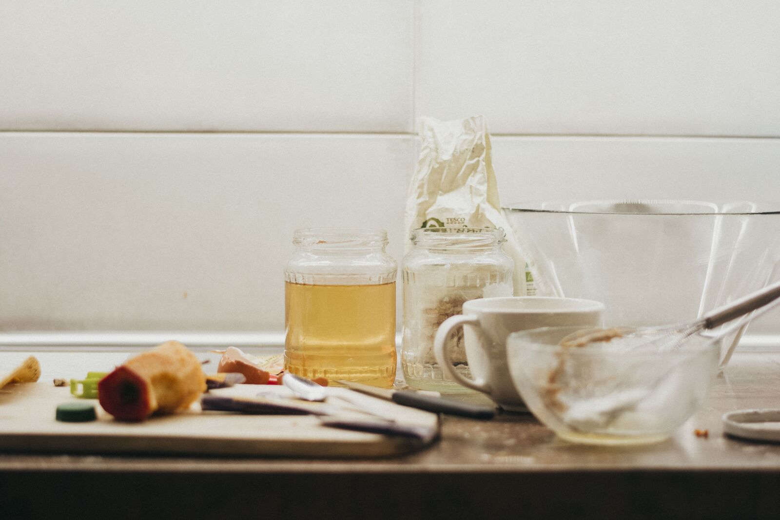 Nikon D5200 sample photo. Kitchen, mess, honey photography