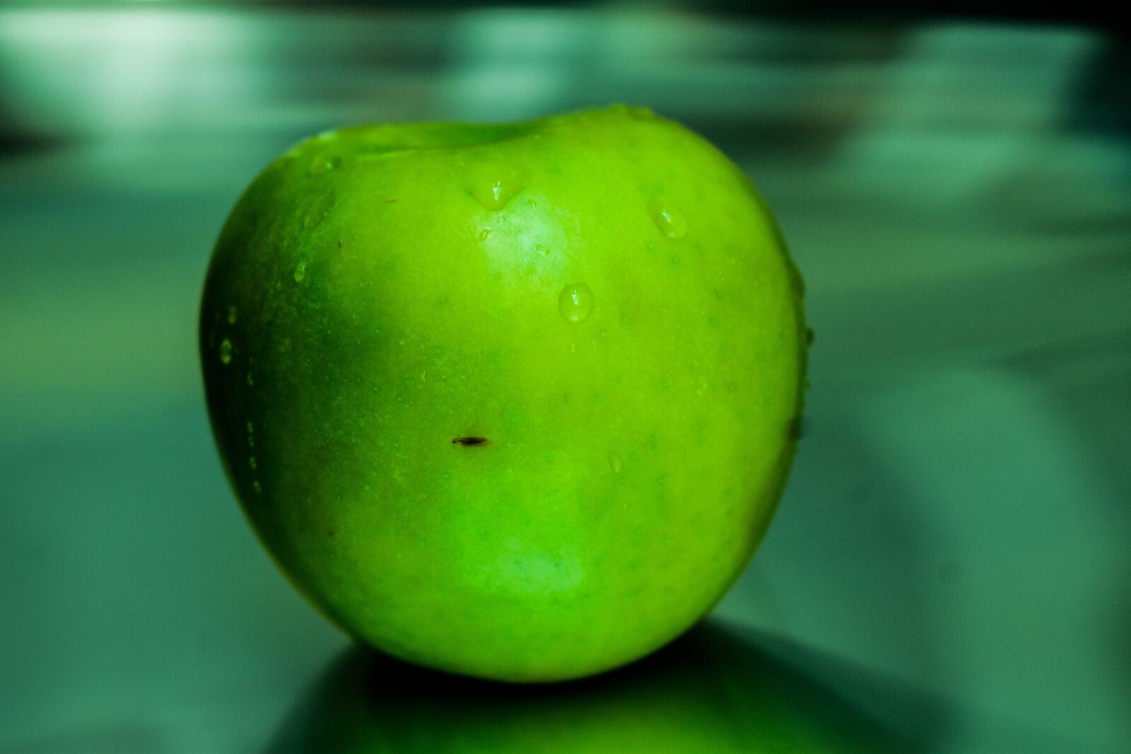 Nikon D3400 sample photo. Green apple, fruit, apple photography