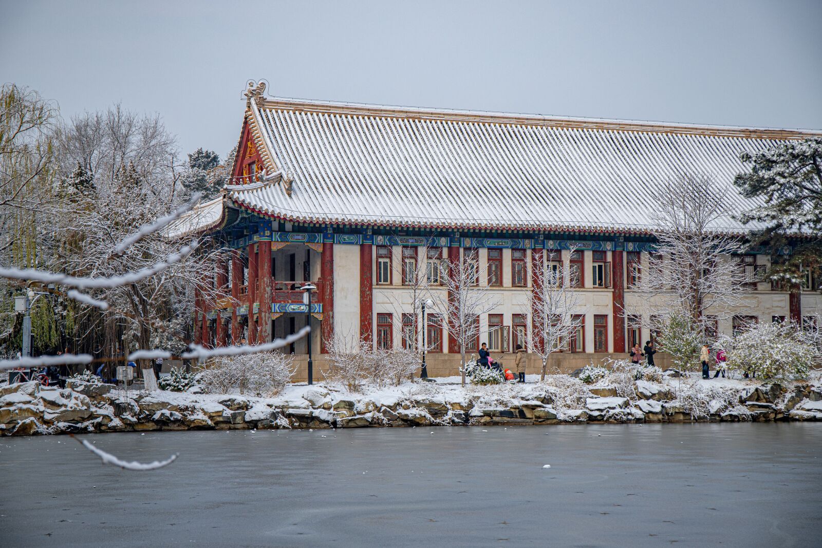 Canon EOS 6D Mark II + Canon EF 24-70mm F4L IS USM sample photo. Architecture, snow, lake photography