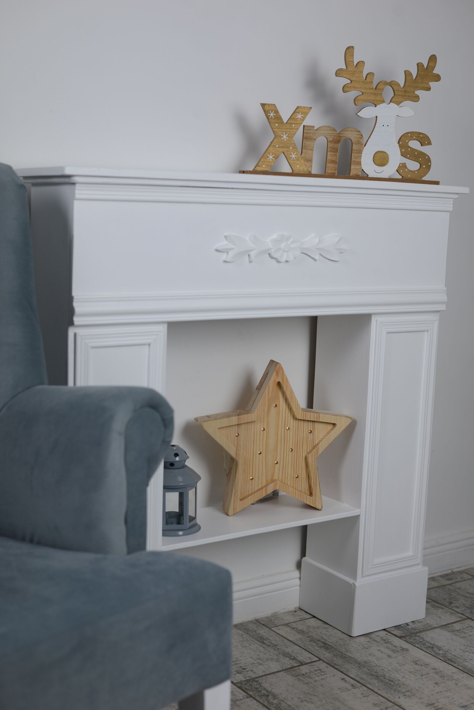 Nikon D600 sample photo. Fireplace, christmas, decor photography