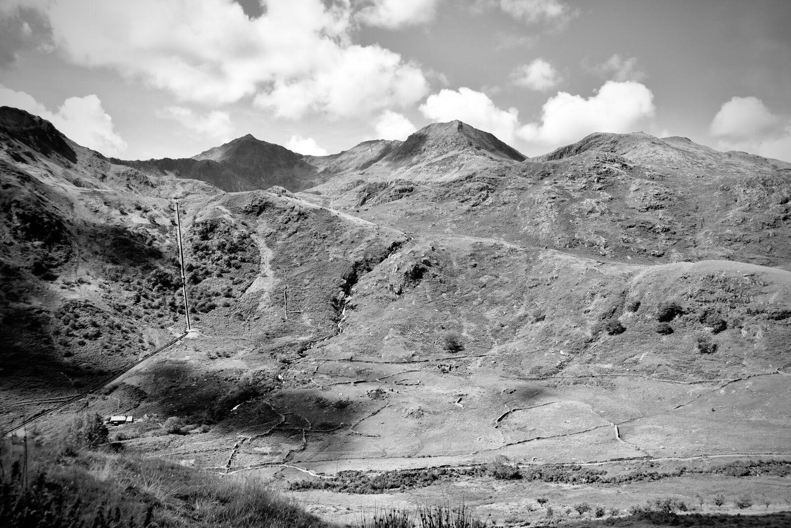 Nikon D5600 sample photo. Mount snowdon, wales, black photography