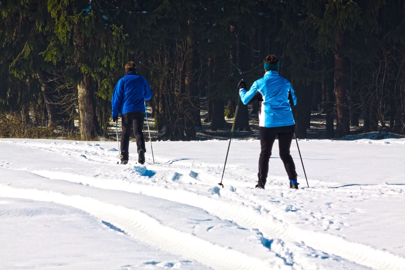 Canon EOS 50D + Canon EF 70-300mm F4-5.6 IS USM sample photo. Cross country skiing, man photography