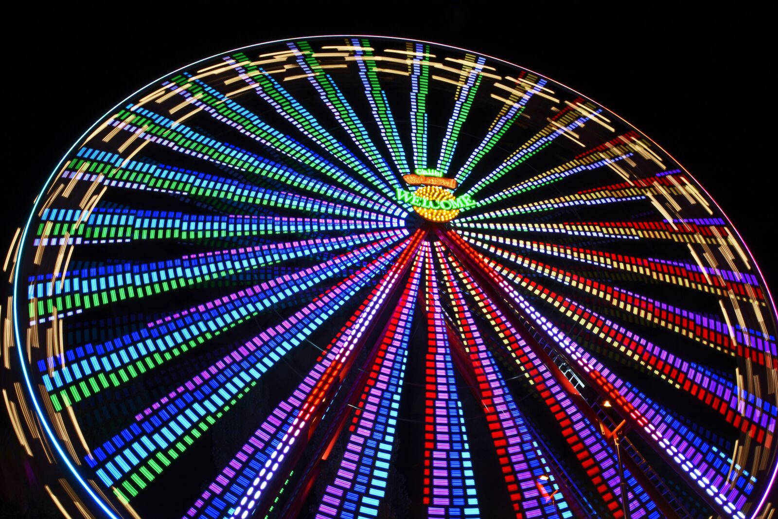Nikon D7100 sample photo. Ferris wheel, fair, hustle photography