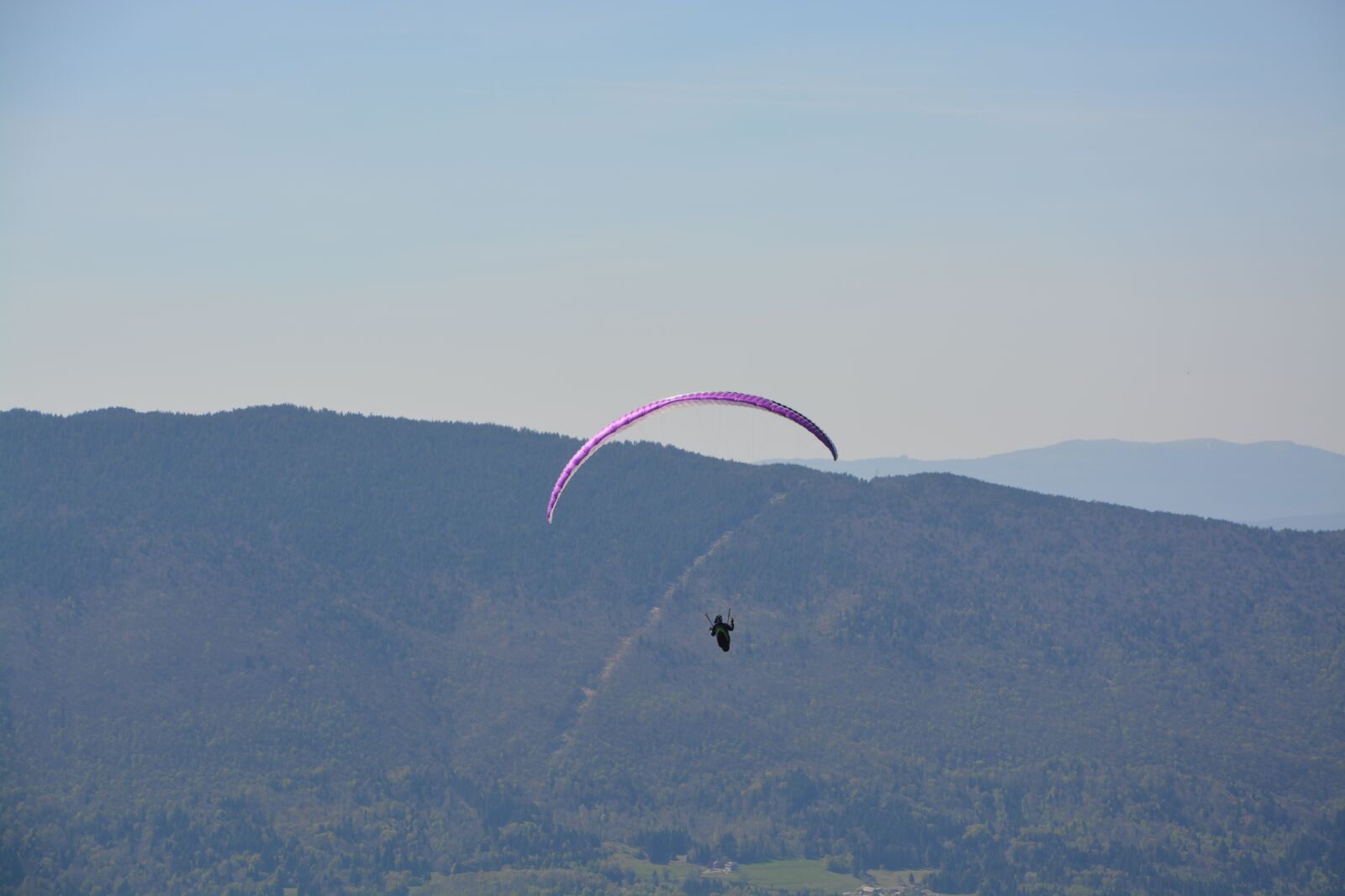 Nikon D5200 sample photo. Paragliding, free flight, mountain photography