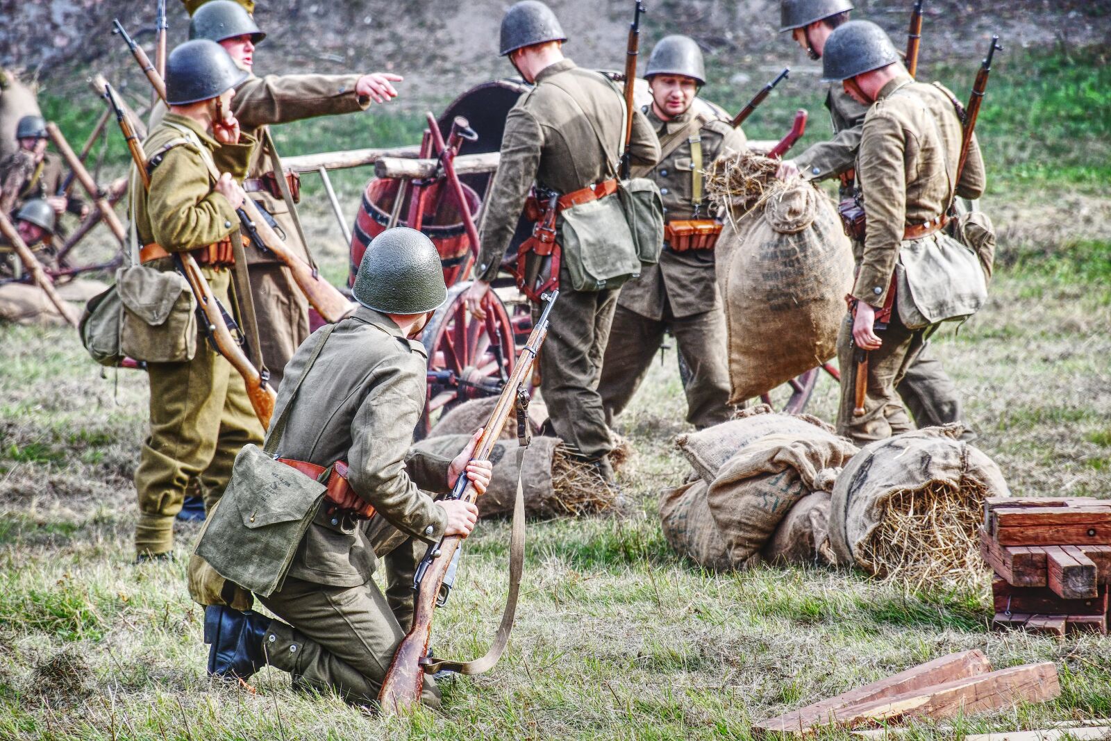 Nikon D7500 sample photo. The military, soldiers, staging photography