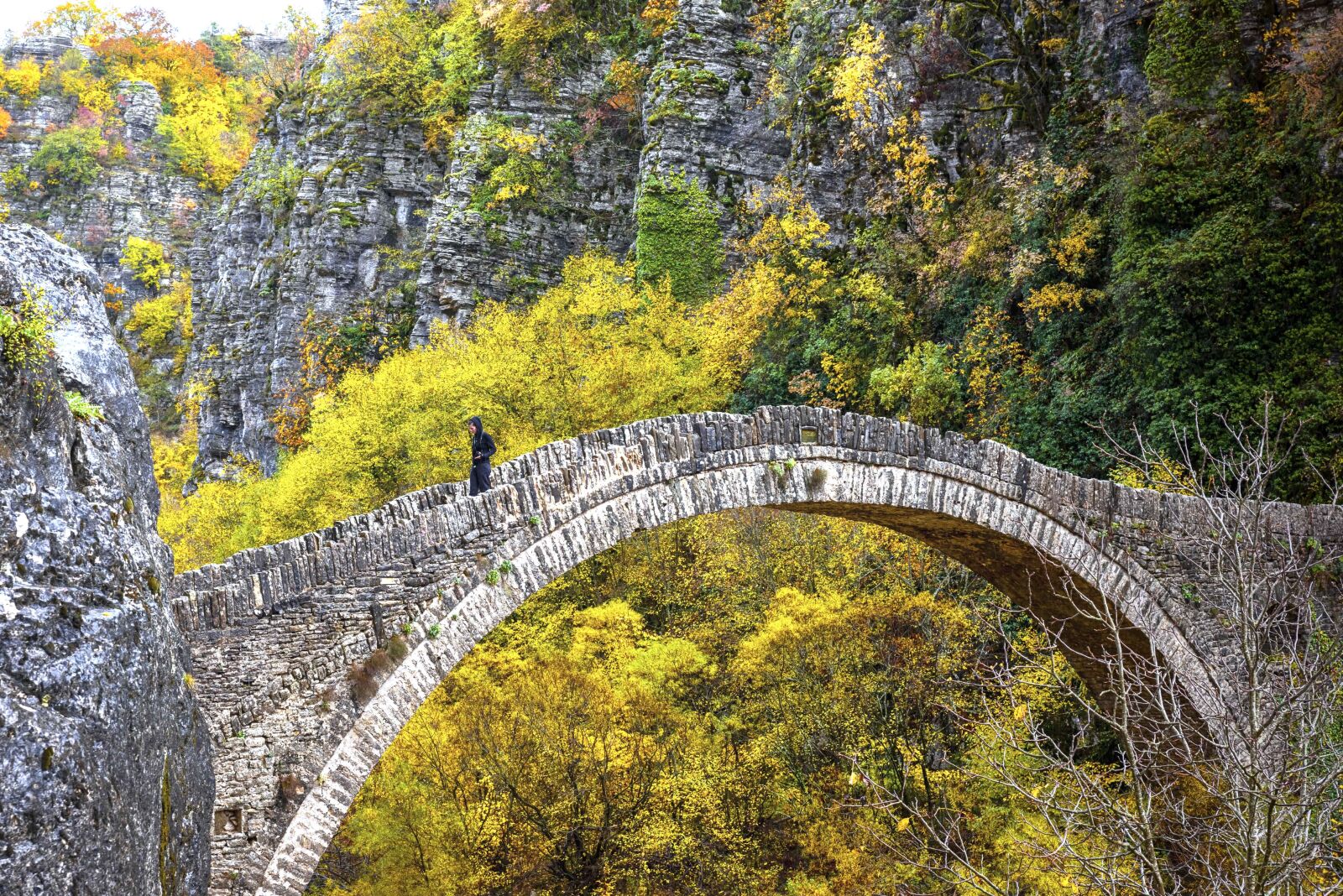 Tamron SP 24-70mm F2.8 Di VC USD sample photo. Bridge, woman, greece photography