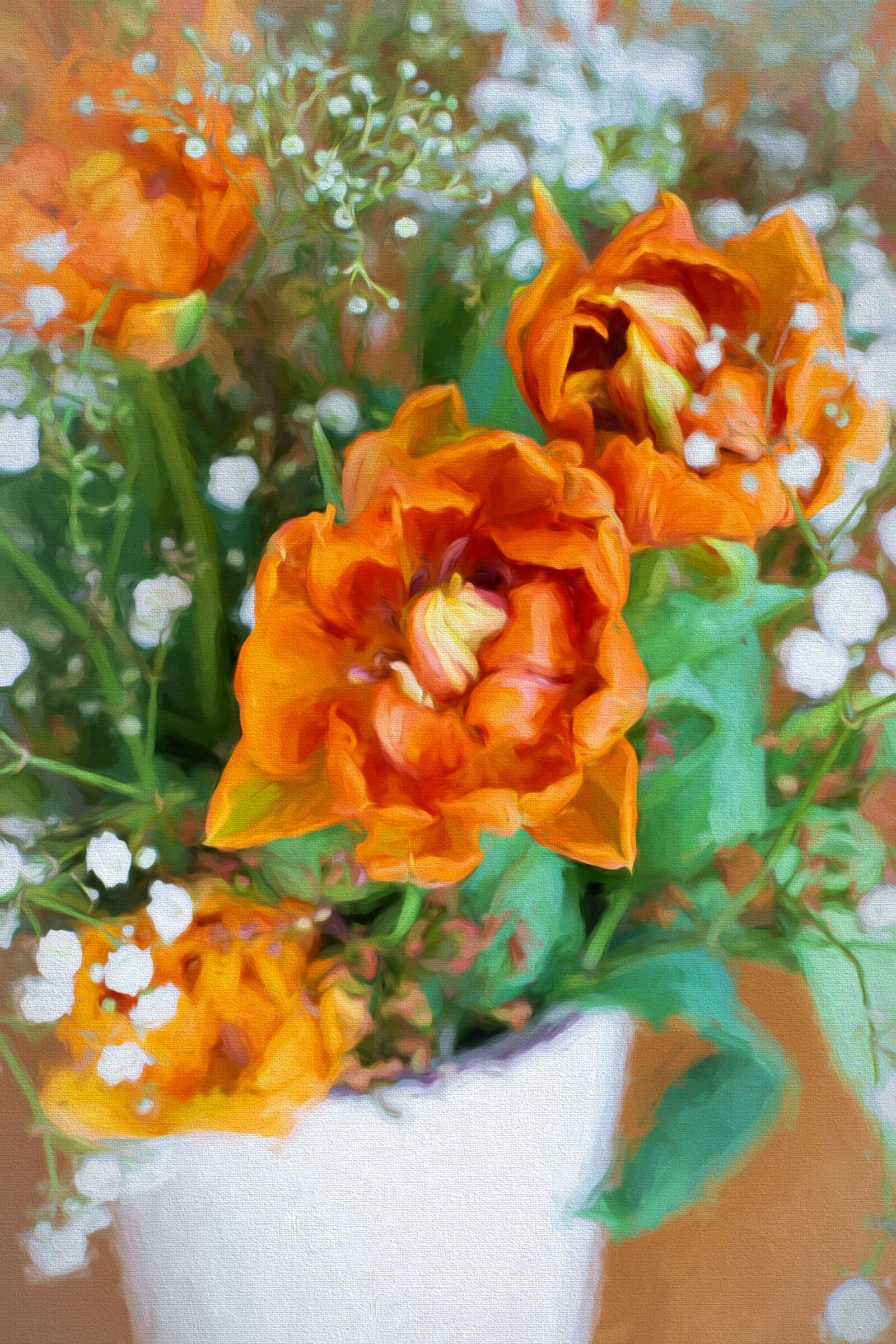 Nikon D7100 sample photo. Painting, painted, flowers photography