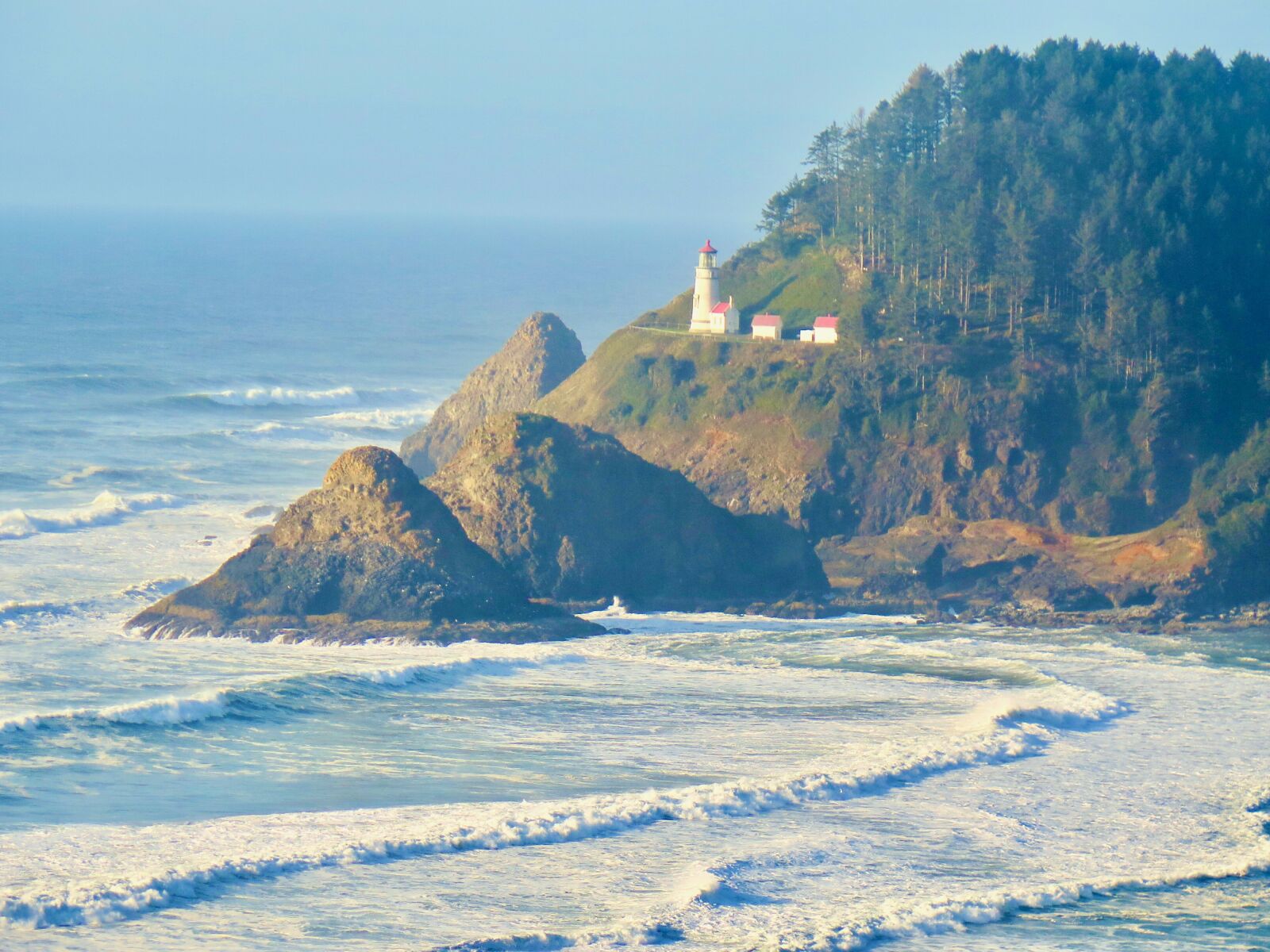 Canon PowerShot G16 sample photo. Lighthouse, heceta head, california photography