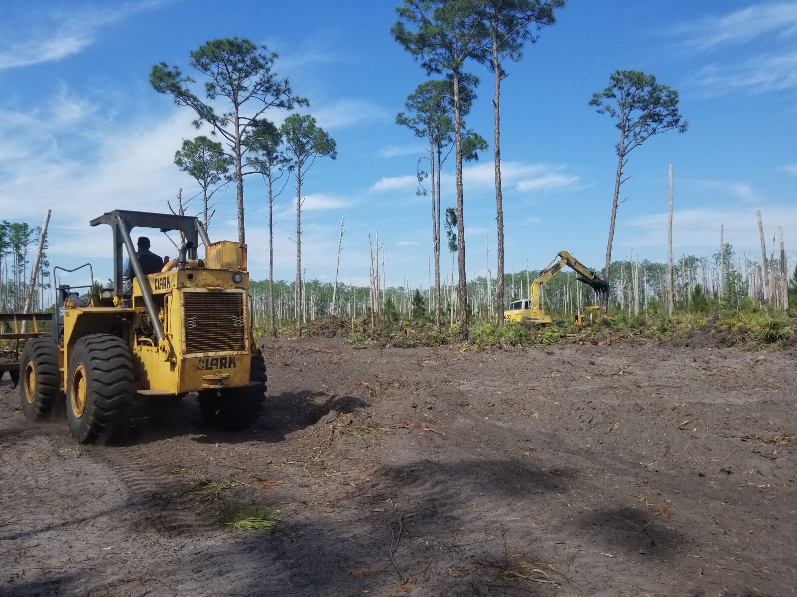 Samsung Galaxy S8+ sample photo. Land clearing, tractor, bulldozer photography
