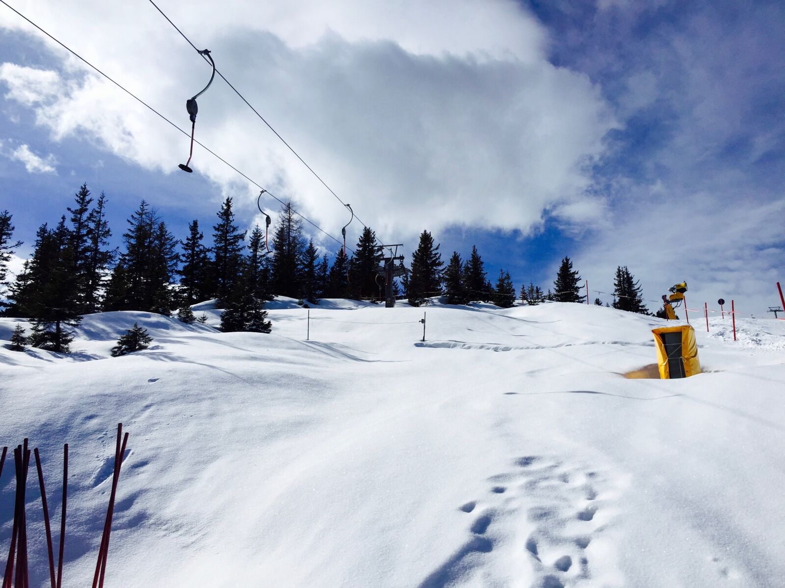 Apple iPhone 6 sample photo. Winter sports, snow, elevator photography