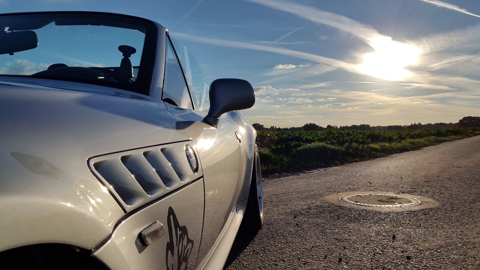 Samsung Galaxy Alpha sample photo. Bmw, sun, convertible photography