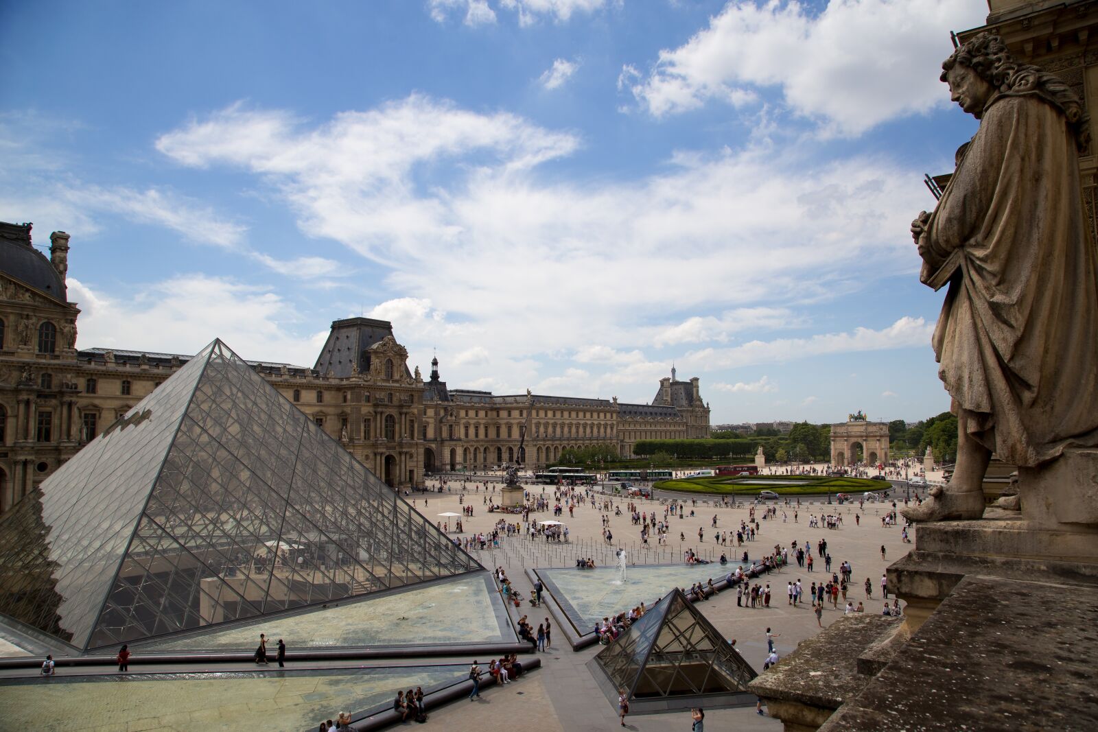 Canon EOS 6D + Canon EF 24-105mm F4L IS USM sample photo. Paris, the louvre, pyramid photography