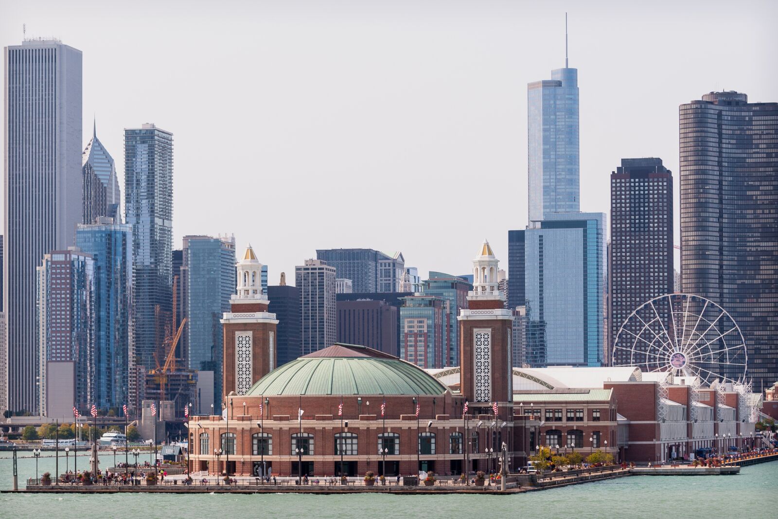 Nikon D90 sample photo. Navy pier, chicago skyline photography